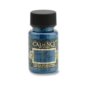 Textilní barva Cadence Dora Textile, met. tm. modrá, 50 ml